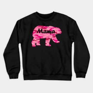 Pink Camouflage Mama Bear Crewneck Sweatshirt